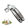 Craft stainless steel aluminum metal industrial garlic press slicer garlic crusher press chopper clean