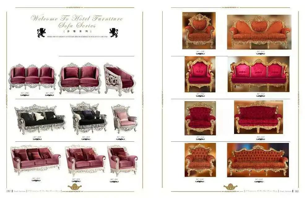 home furniture European italian classical livingroom furniture gold foil antique royal luxury sofa set
