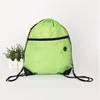 eco friendly cheap Bottom leather nylon Drawstring Bag