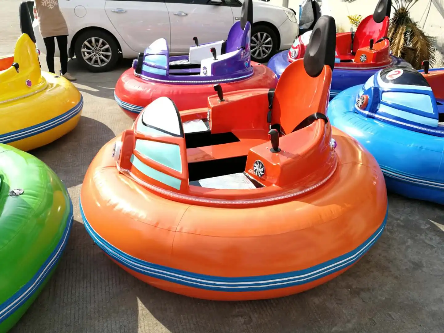 bumper cars at bryant park