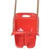 Brand custom colorful Hot sales red plastic backyard swing set the best outside swing for baby