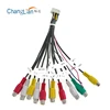 audio rca cable with ground wire/plastic electrical wire gutter