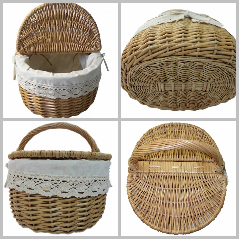 Fuente De La Fábrica De Alta Calidad Artesanía Willow Almacenamiento De