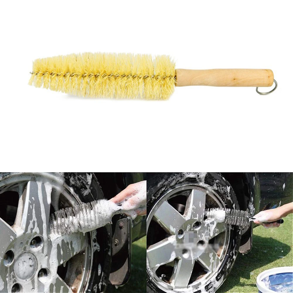 Newest Hot Selling Wooden Detailing Bristle Brushes For Car Cleaning