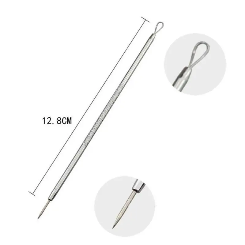 5 Pcs Stainless Steel Acupuncture Needle Remove Blackheads Acne Needles