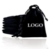 Custom logo velvet jewelry bag ring pouch