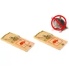 2pcs Wholesale Wooden Mouse Traps Reusable Bait Mice Vermin Rodent Pest Control Mousetraps Trap set