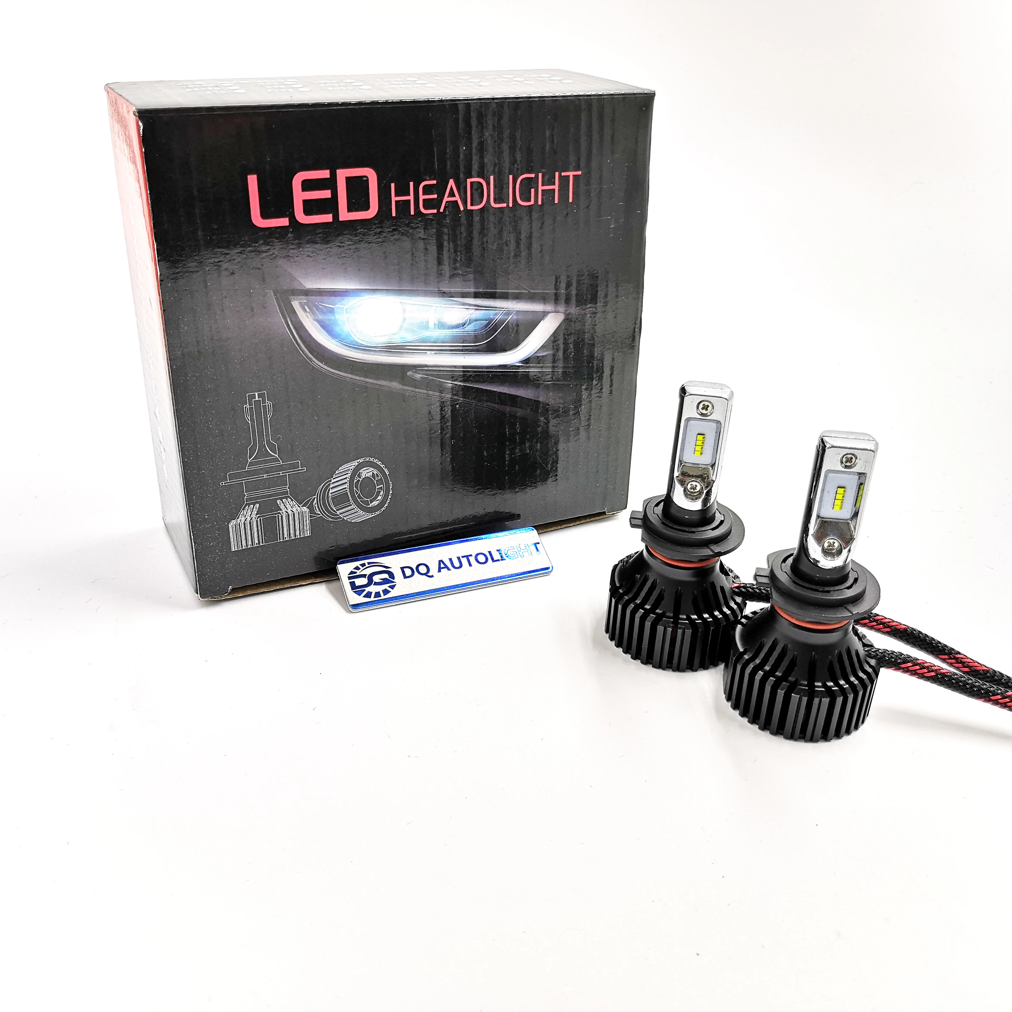 DQ RF9 dual H4 H13 9004 9007 35w bulb 3000lm 6000k lexus is250 headlight Four-sided headlight tester wireless trailer lights