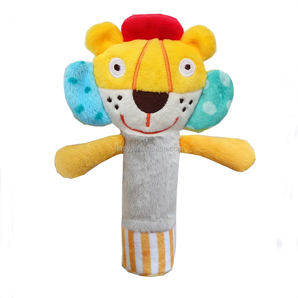 Educational Plush Animal Rattle Toys For Baby - Buy Rattle Toys For ...