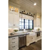 HS-CG1755 european style wooden apartment project flat pack solid wood white pine high gross cabinet double sided kitchen cabine