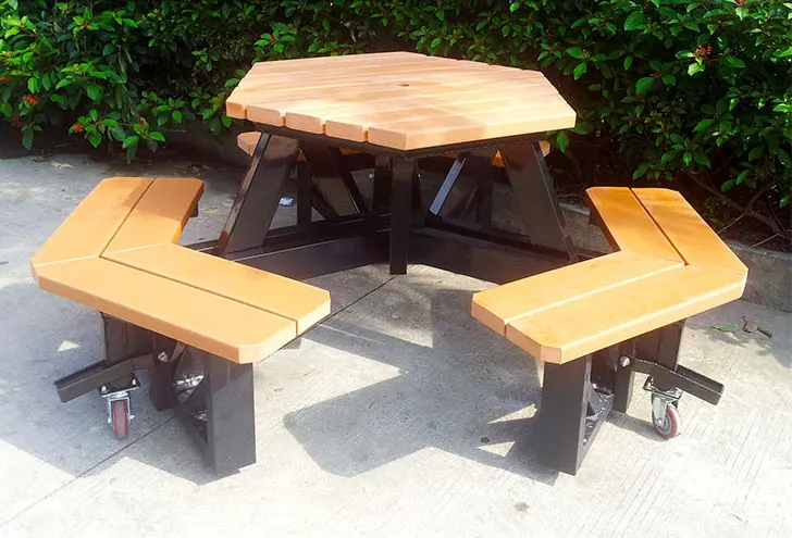 Factory Direct Sale Durable Public Bench Outdoor Bench Kits Coffee