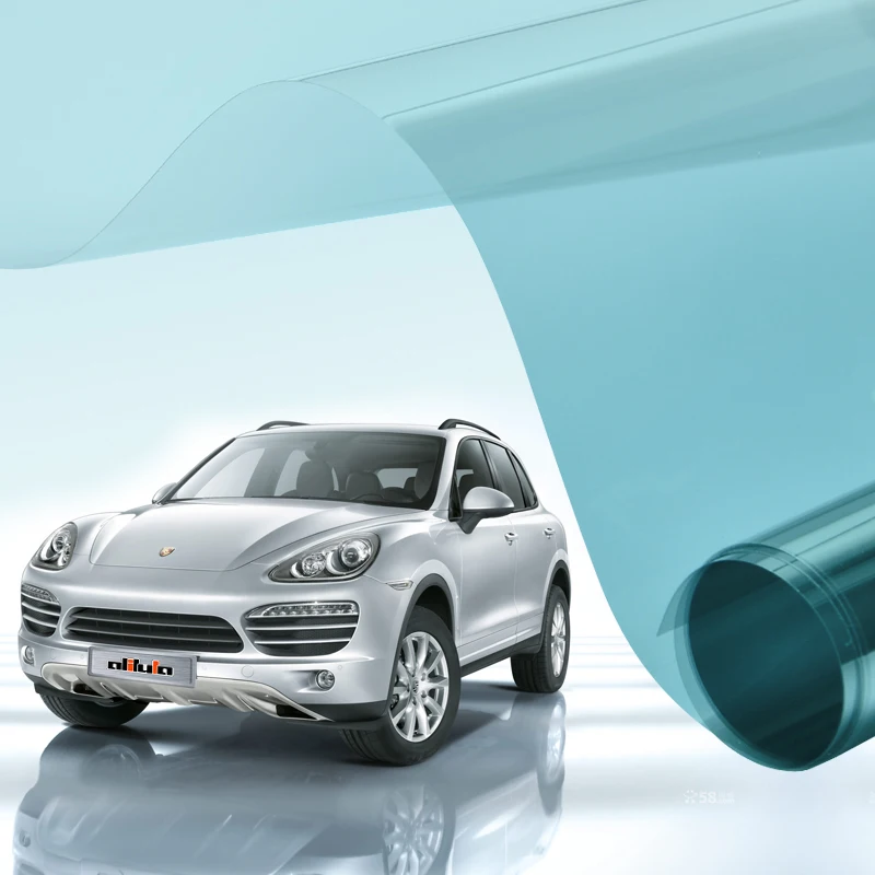 彩虹汽车窗膜 pet 材料纳米陶瓷硬注塑优质 99% 防紫外线汽车窗膜