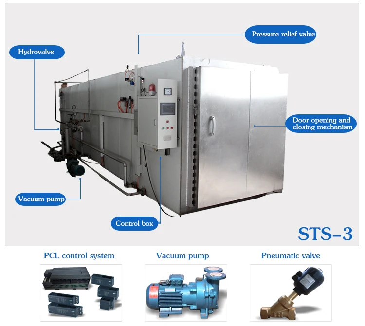 Pressure autoclave steam sterilizer price for mushroom cultivation
