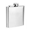 7oz Metal Body Material Stainless Steel Pocket Hip Flask With Custom Design