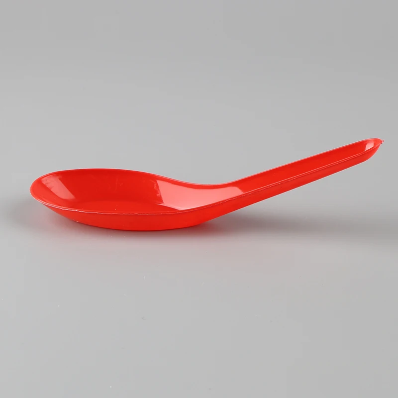 Jbelle 129mm Red Disposable Pp Plastic Soup Chinese Heavy Spoon Wholesale Buy Red Plastic
