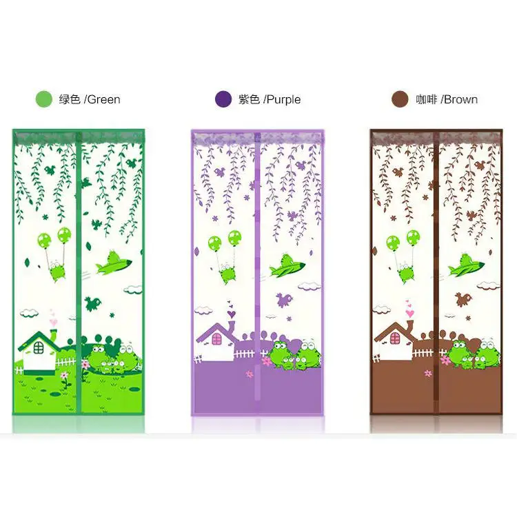 Factory Hot Sales Anti Mosquitoes Curtain Type Magnetic Screen For Doors And Windows