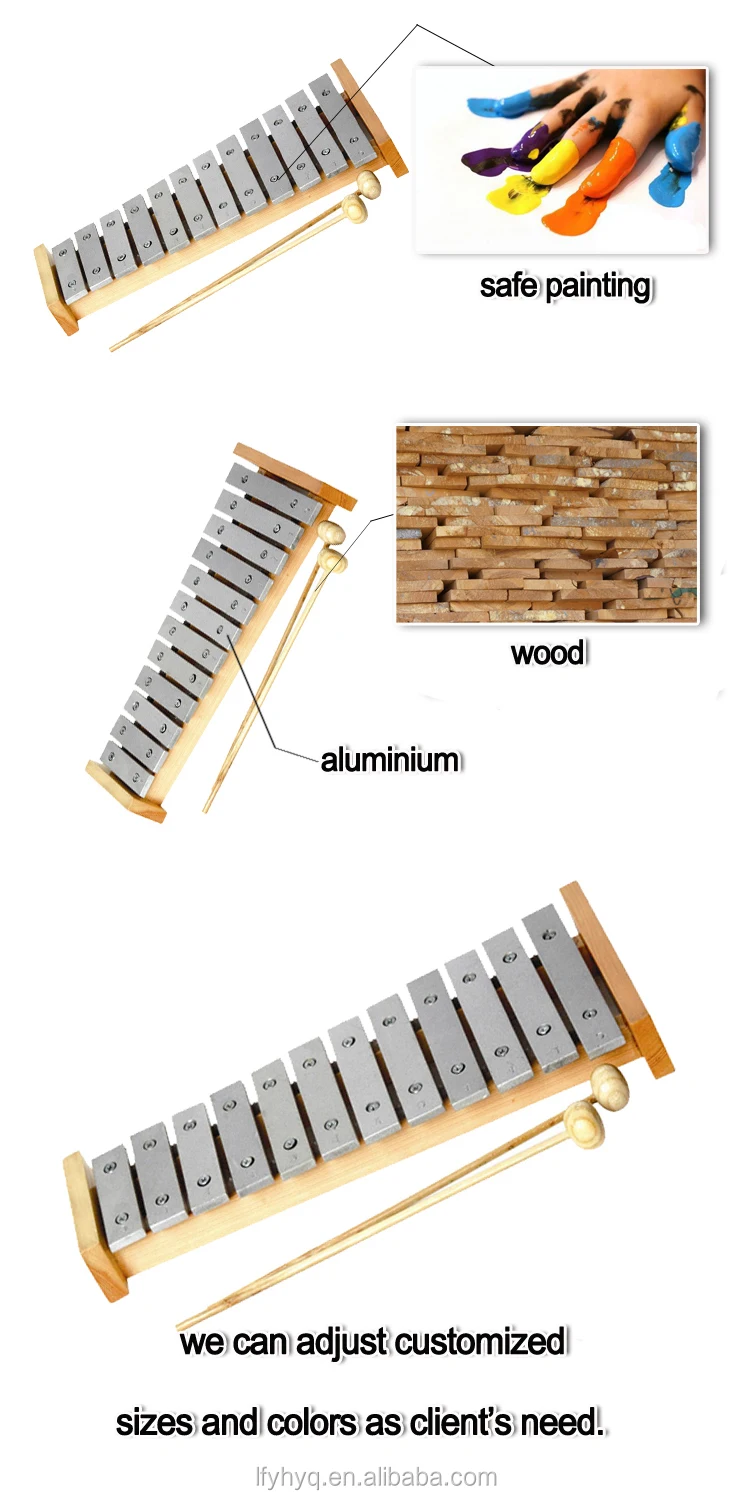 Percussion Xylophone With Metal Keys,Mucial Instrument Glockenspiel