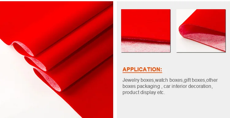 Flocked Upholstery Fabric For Jewelry Lining