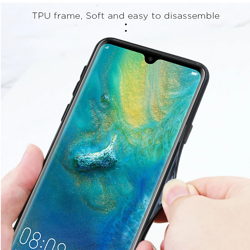 Gradient Tempered Glass Phone Case For Huawei P30 Coque