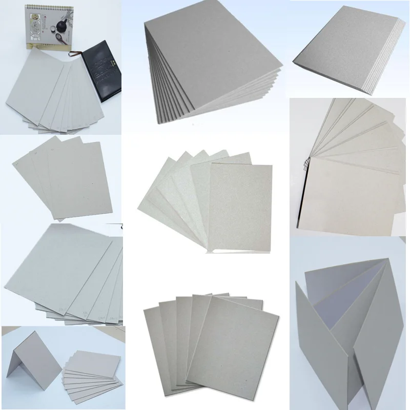 Recycled 1mm--4mm Dongguan Packaging Paper Board Grey Chipboard Grey Cardboard Laminated Grey Board Paper