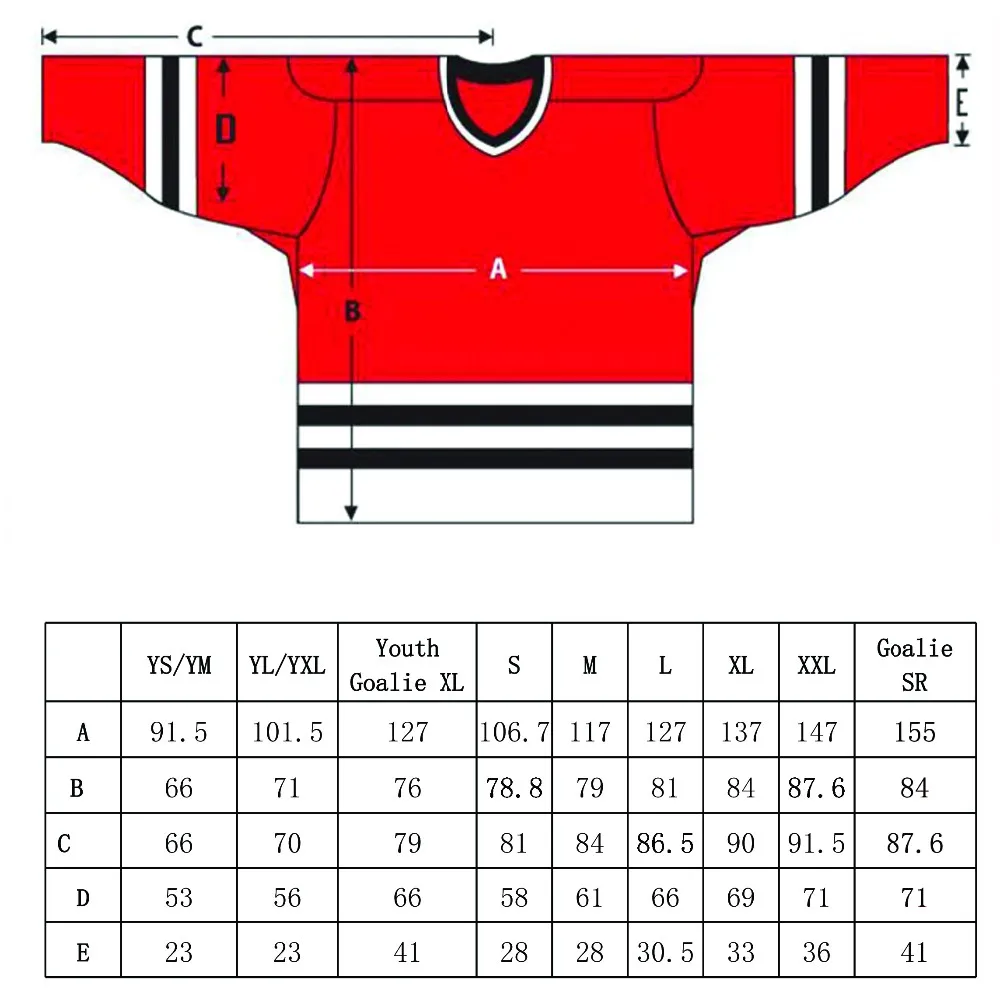 Sublimation Ice Funny /colourful Hockey Jerseys Tackle Twill Logos
