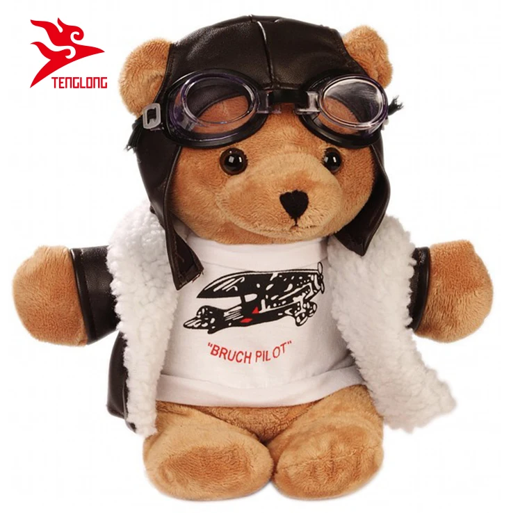 teddy bear pilot outfit