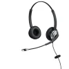 High quality Binaural Noise cancelling CALL CENTER USB HEADSET communication headset compatible with Skype, Lync