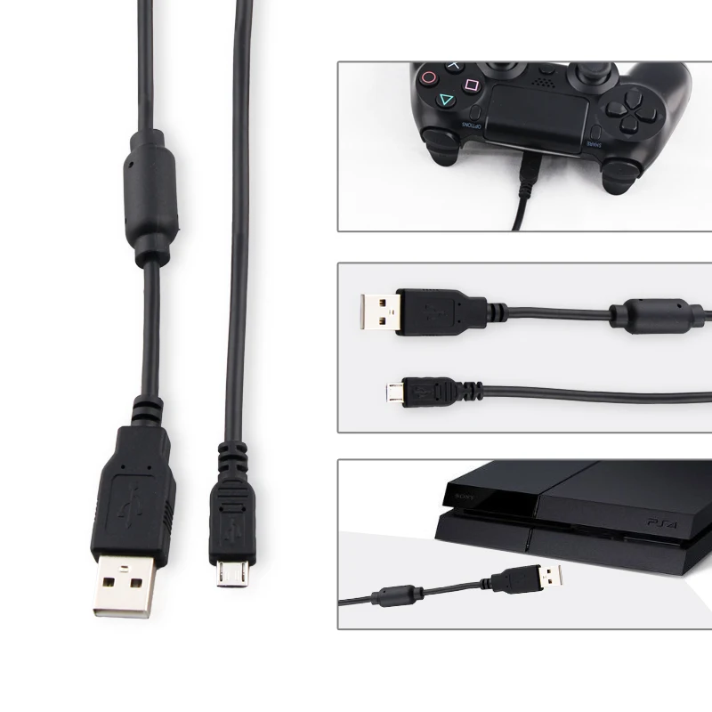 Dobe USB Data Transfer Cable for Playstation 4 PS4 Console and