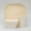 LFGB approved biodegradable bamboo fiber tableware