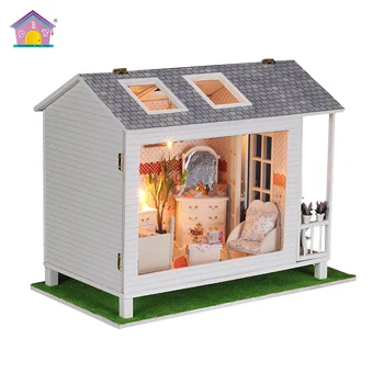 Factory Direct Supply Birthday Gift Diy Wooden Dollhouse Furniture Diy Wooden Dollhouse Furniture