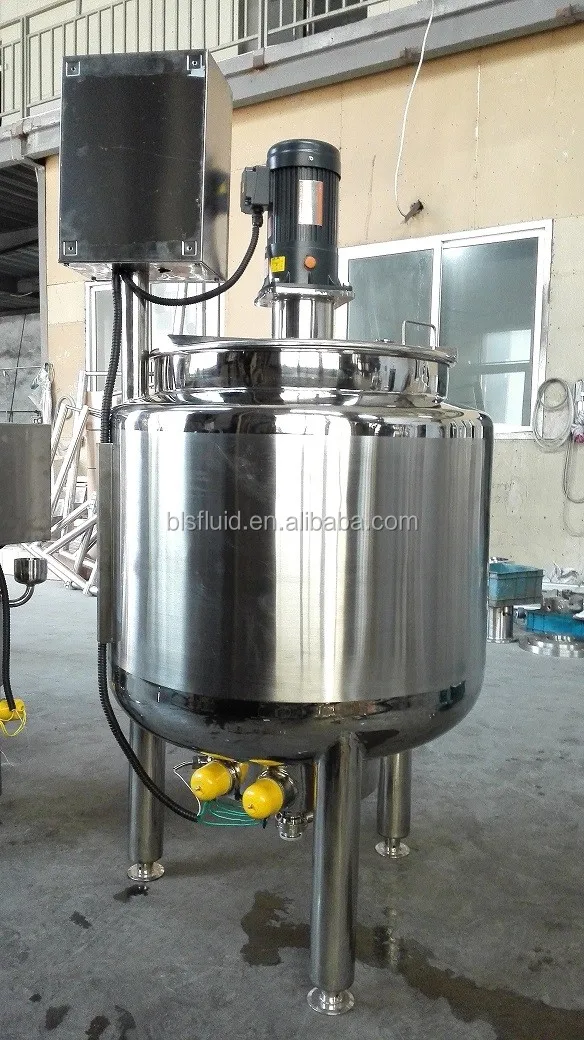 Stainless Steel Electric Heating Jacketed Sugar & Syrup Mixing Tank