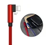 Tinderala Double 90 Degree Elbow Mobile Cell Phone Fast Charger Game Micro Type C 8Pin Data Gaming Charging USB Cable for iphone