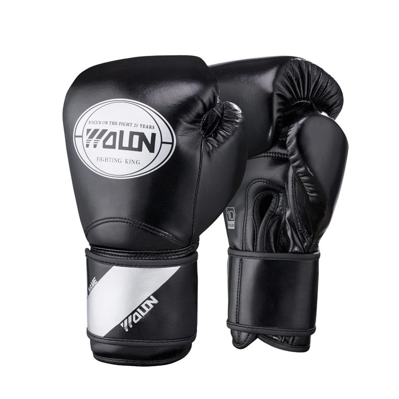 Wolon High Quality Pu Leather Boxing Gloves Training Pro Oem Odm Custom