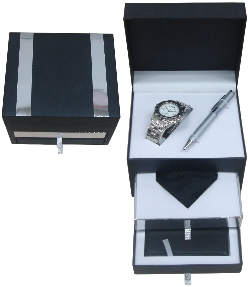 mens watch and wallet gift set
