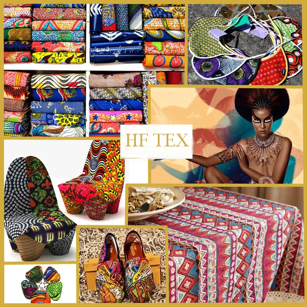 2019 Waxed Print Fabric Woven Technics Cotton Fabric Batik 100%cotton ...