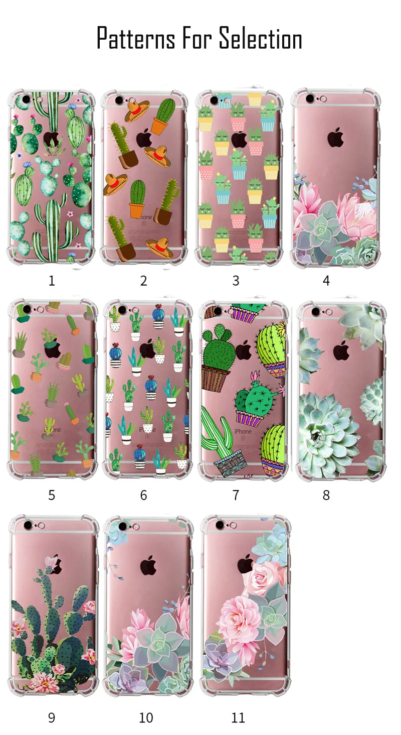 Customized Cactus Soft Silicone Uv Print Mobile Phone Case For Iphone 6 6s Buy Mobile Phone