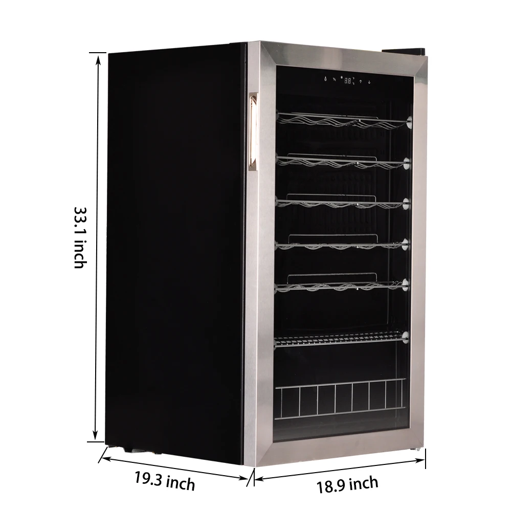 35 bottles freestanding compressor wine cooler wine cellar wine fridge refrigerator