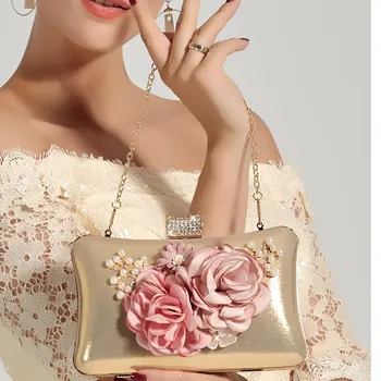 floral evening bag