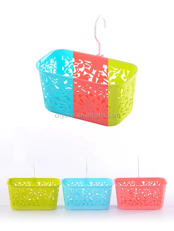 Emc Plastic Baskets With Hook,Decorative Plastic Baskets With Hook