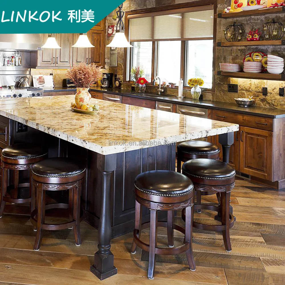 Amerikaanse traditionele keuken eiland beuken massief hout keuken ...
