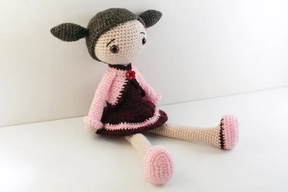 Amigurumi Boneca Bebê Recheado Meninas Crochê Chocalho Brinquedo Presente 2 High Quality Brinquedos e hobbies