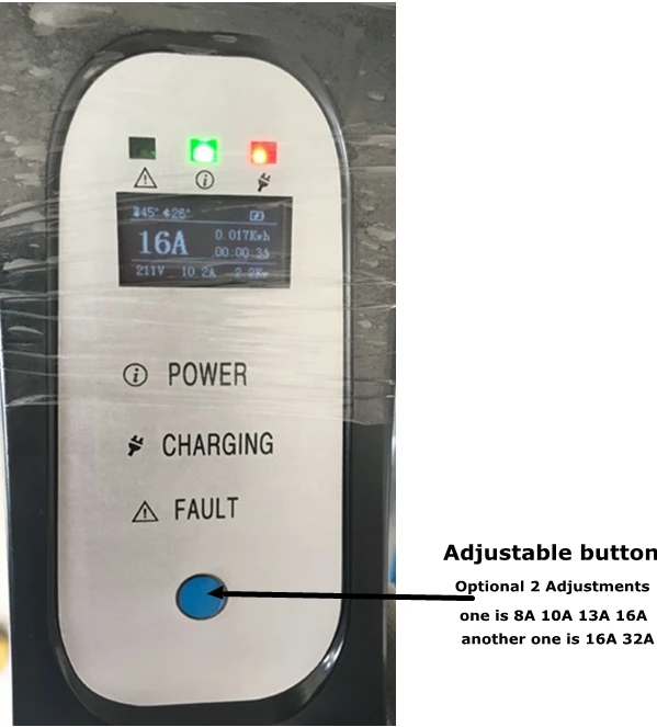 Wholesale 16a/32a Adjustable Rcd System Portable Ac Ev Charging Charger