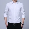 Custom spring white men long sleeve business plain formal office tuxedo shirt