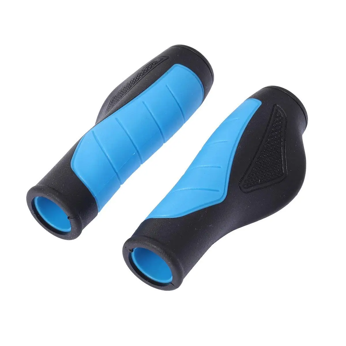 blue bike grips