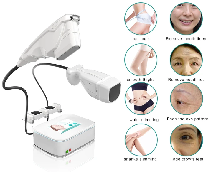 portable 2 in 1 hifu for face lift liposonix for body shaping, skin tightening, body contouring building machine