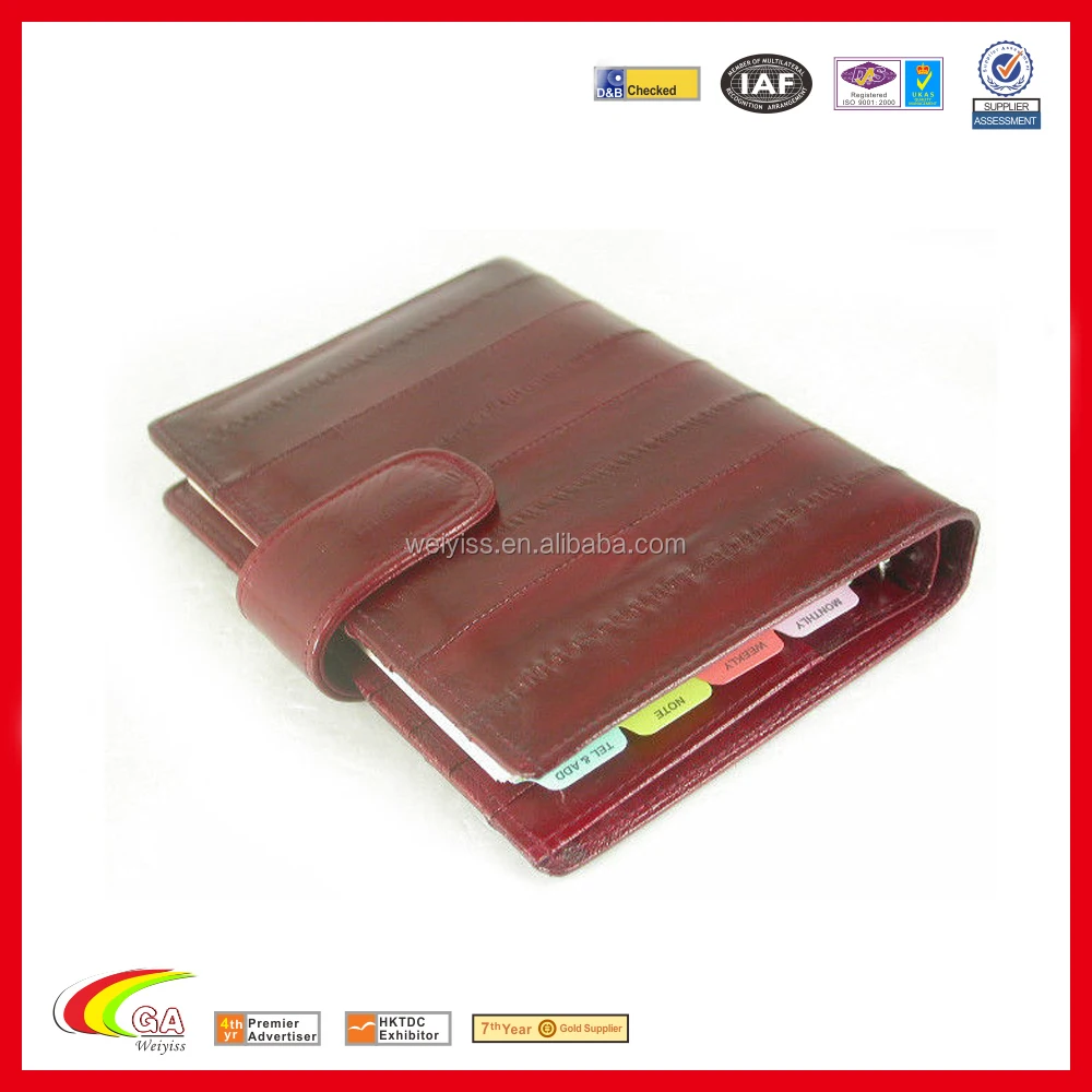 Leather Day Planner Organizer Agenda Purse Wallet Diary New Design