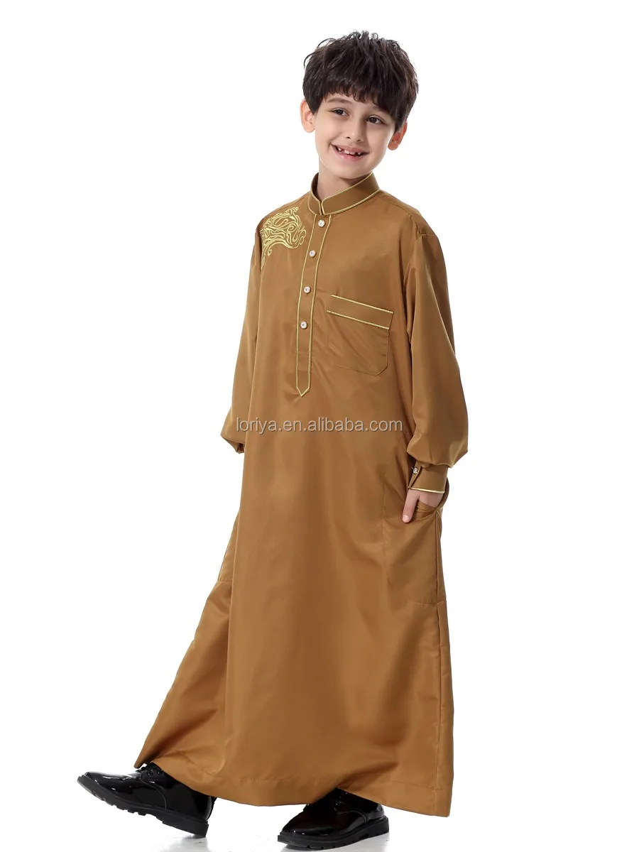 Modern Islamic Children Clothing In Stock Saudi Boy's Kaftan Thobe ...