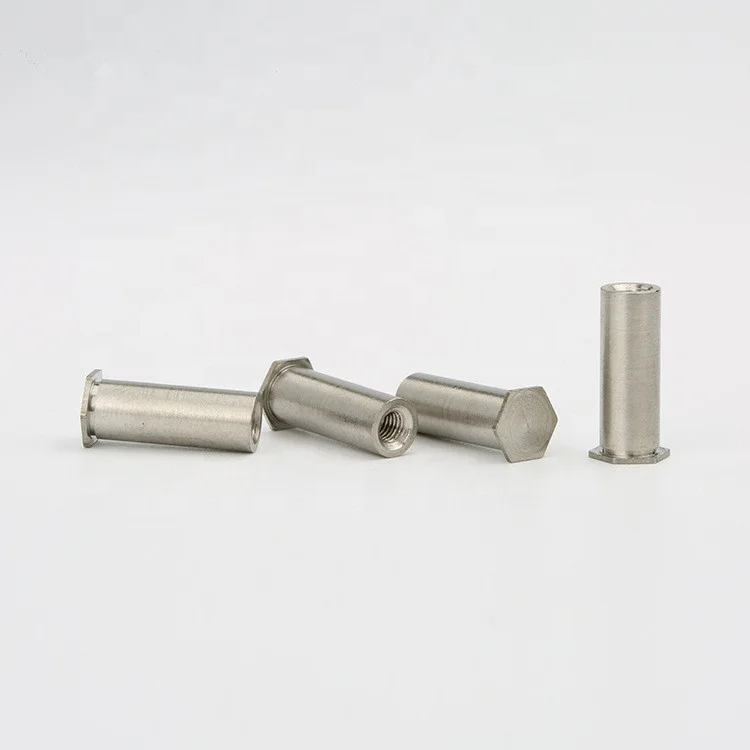 Stainless Steel Threaded Sleeve Hexagonal Inserts Standoff Aluminum