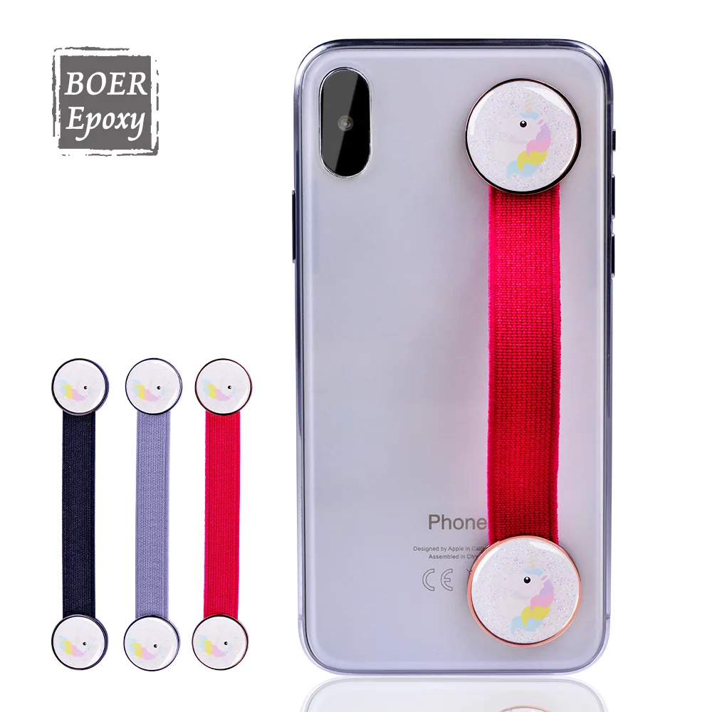 
2019 hot selling universal fashion custom phone finger strap 