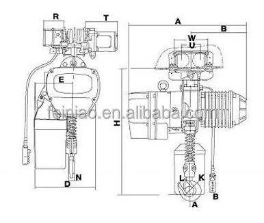 HHBB Factory Direct Electric Chain Hoist 220V Steel Lifting Equipment Remote Co<em></em>ntrol for Hotels Industrial Use New Condition